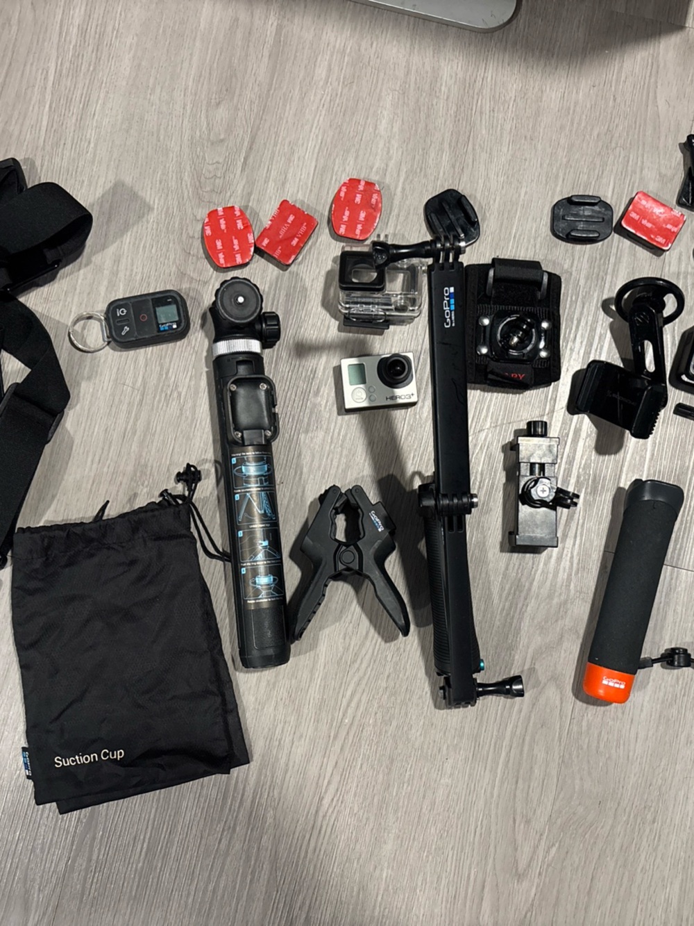 GoPro Hero 3+ Kit with many accessories